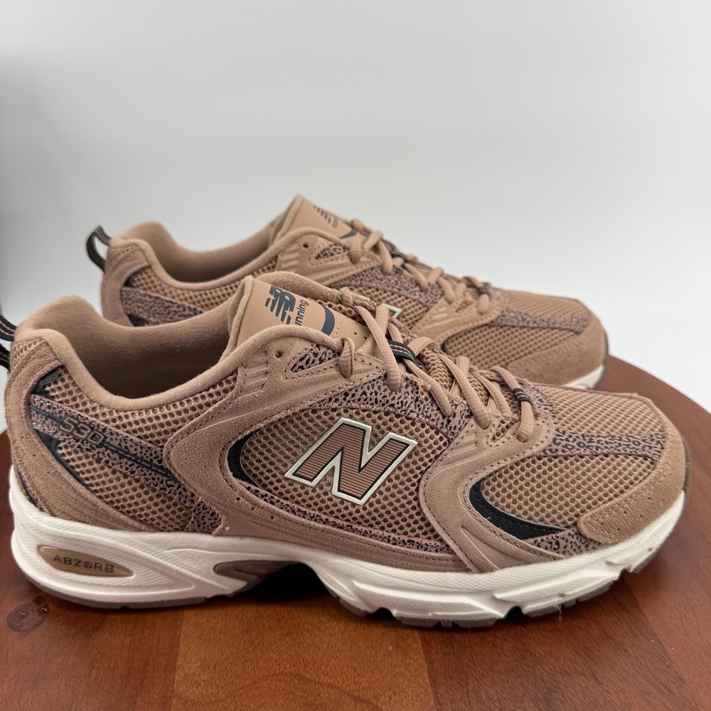 New Balance 530 Sneakers Brown Black Animal Print U530CRA Size Unisex M 10.5/W12